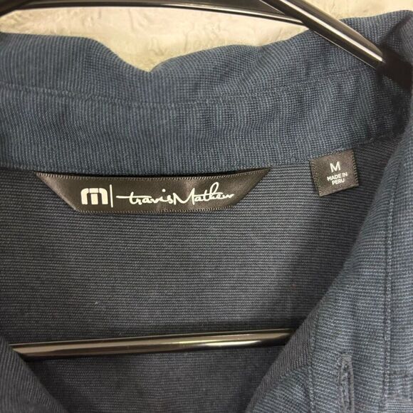 Travis Mathew Navy Blue Golf Polo Top - Picture 6 of 7